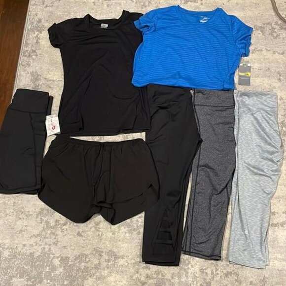 Lot of 7 Activewear Size M Z by Zella Old Navy 32 Cool C9 Champion Tek Gear Gap - Picture 1 of 8